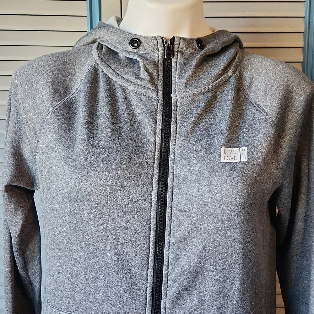 Aeropostale Gray Performance Zip Hoodie - Picture 3 of 14